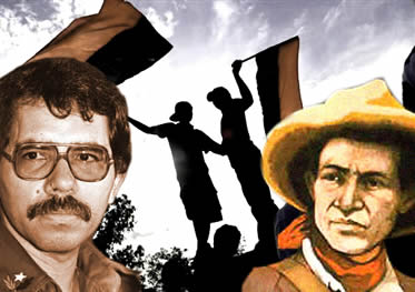 Daniel Ortega e Augusto Sandino: dois nomes das lutas sociais estabelecidas na Nicarágua